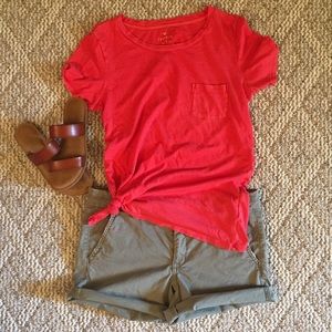 Hunter Green Midi Short